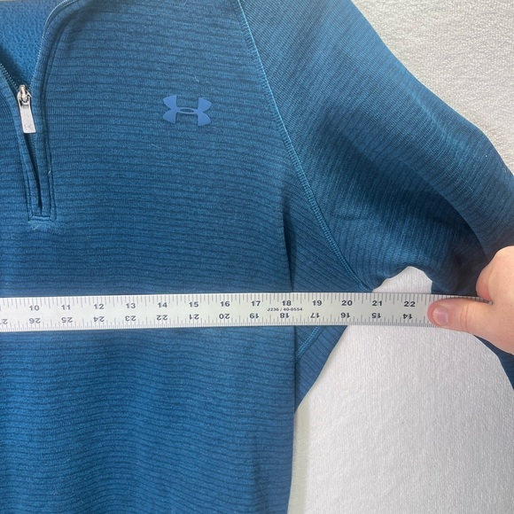 Under Armour Cold Gear Storm Jacket Mens M Warm Casual Teal Performance 1864 - Picture 4 of 8